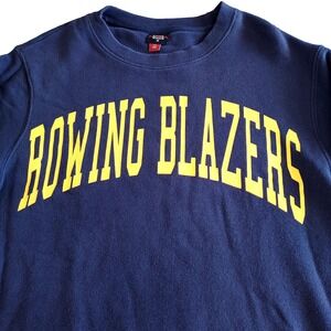 Rowing Blazers x Target Arc Print Sweatshirt Adult Size XS Dark Blue Yellow Crew
